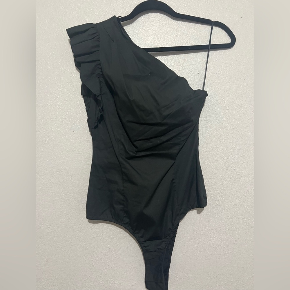NWOT Zara Asymmetrical Bodysuit
